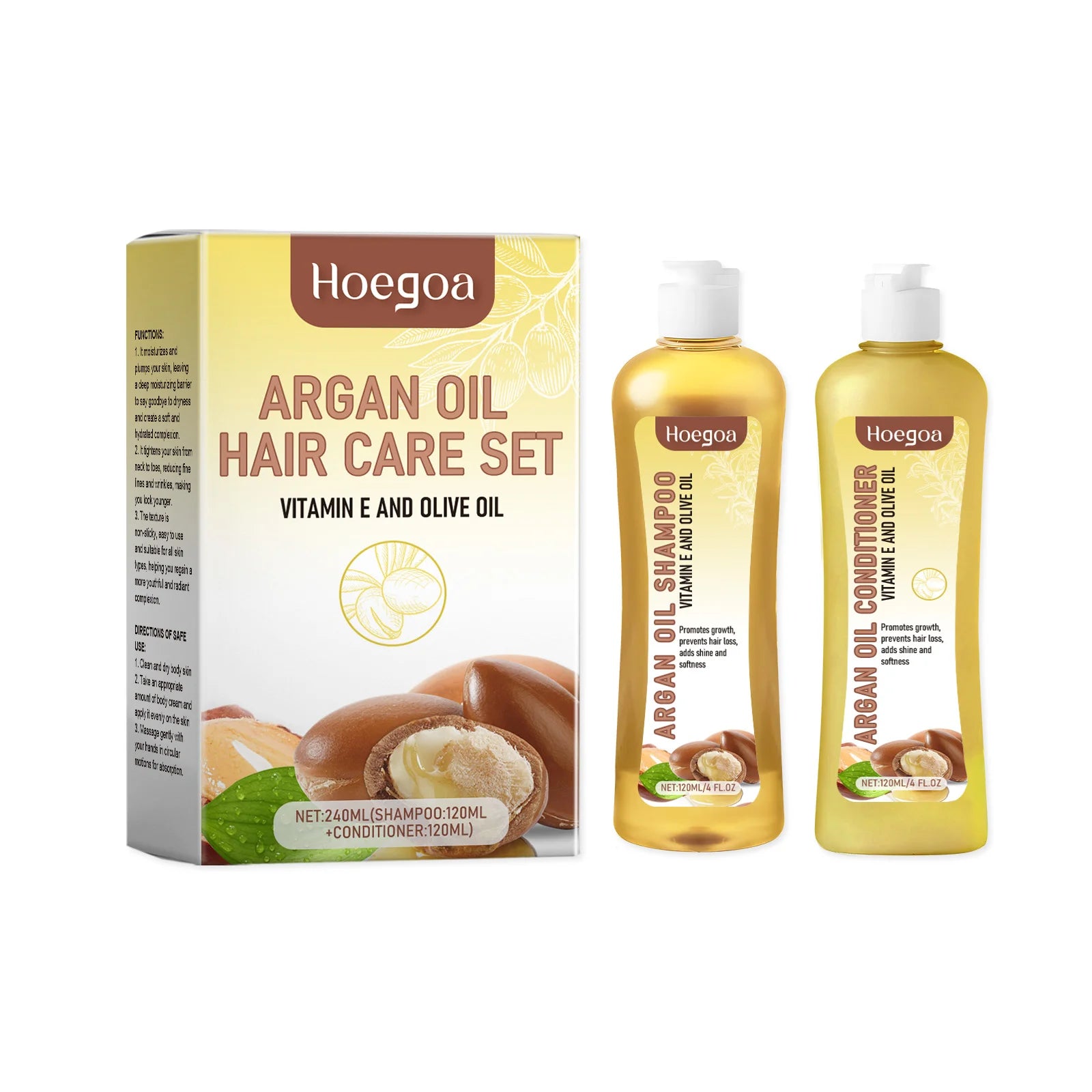 Hair Growth Shampoo Conditioner Set Repairing Strengthen Root Deep Nourish Anti Frizzy Dry Hair Oil Control Smoothing Hair Care Oasis Select Moroccan Oil