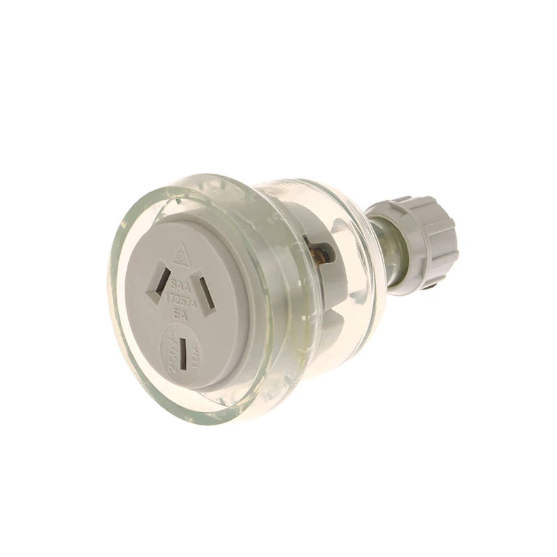 1Pc SAA Rewirable Plug Socket Australian Male Plug Female Socket 3 Prong Electrical Socket Grounded Rewire Socket DIY Assembled Oasis Select Female 10A
