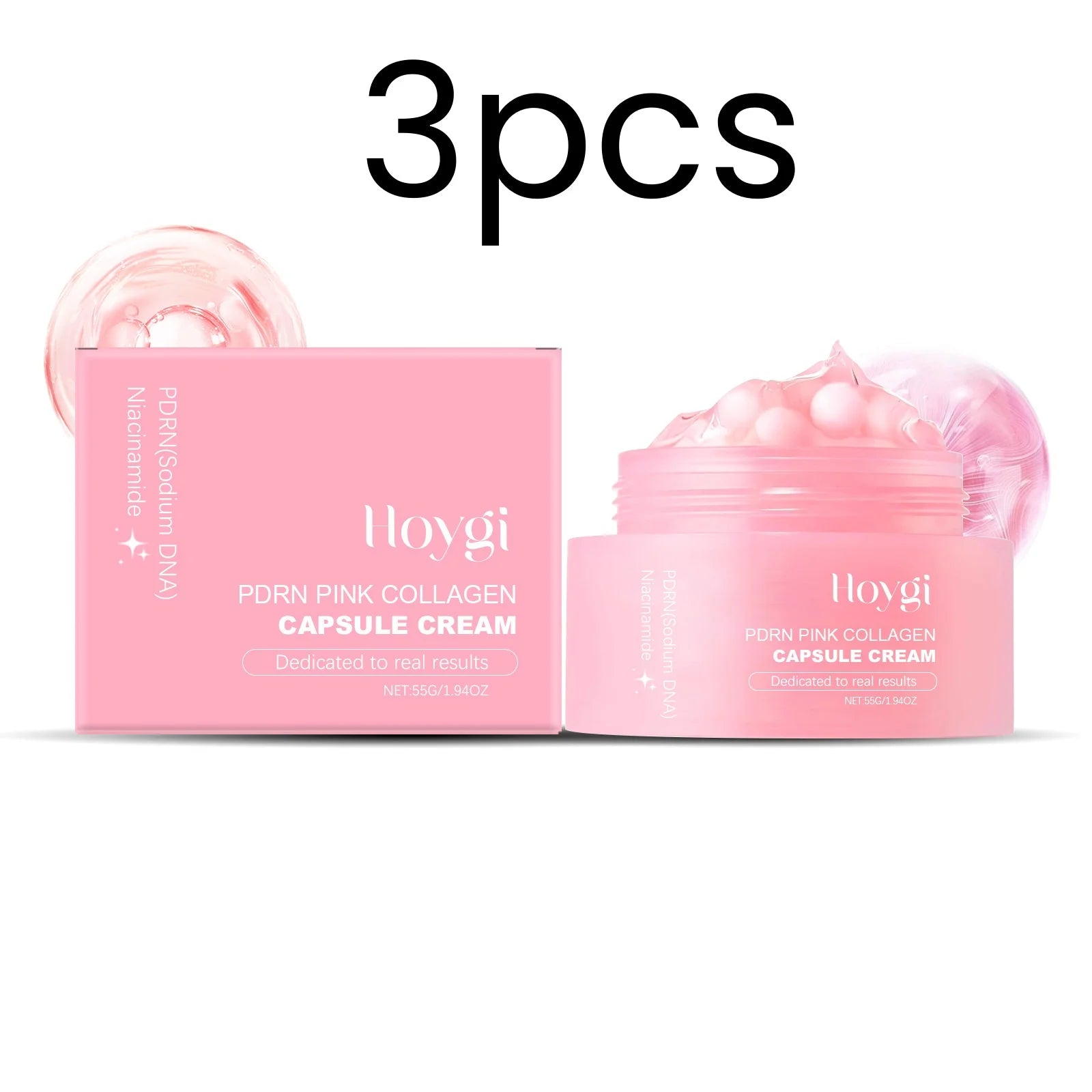 Hoygi Collagen Cream – Brightening Moisturizer for Face 55g Collagen Face Cream Oasis Select 3pcs