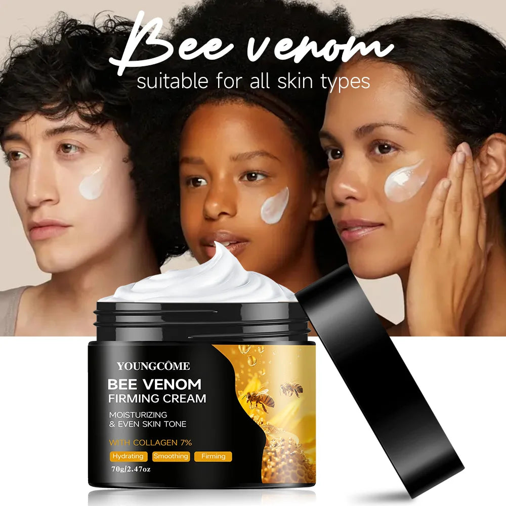 Premium Bee Venom Cream Face Neck Collagen Boost Skin Firming Lifting Natural Hydrating Moisturizer Non Greasy Gentle Care Impro Oasis Select