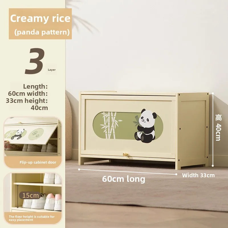 Shoe cabinet Household door Entry door Aisle locker Integrated storage against the wall Multi-layer porch cabinet Oasis Select Three layers 60