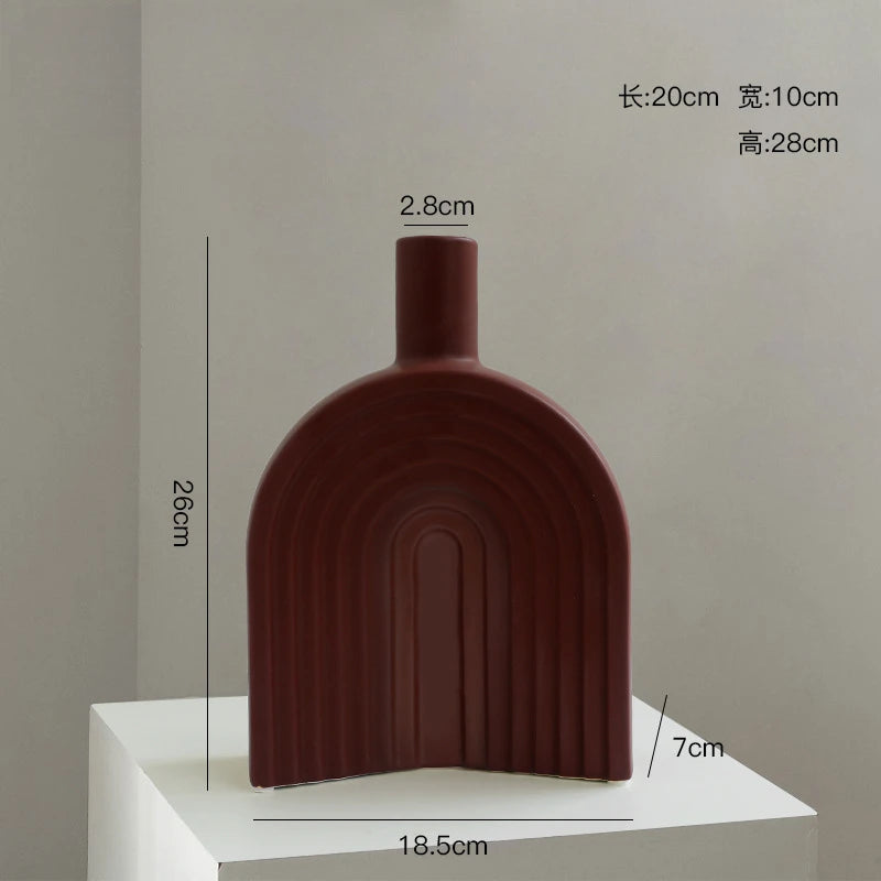 Modern Minimalist Alien Symbols Vase Homestays Hotel Simple Decor