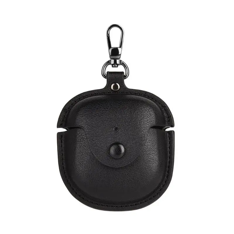 Leather Case for Bose QuietComfort Earbuds 2 + Carabiner Earbud Protective Case Oasis Select Black