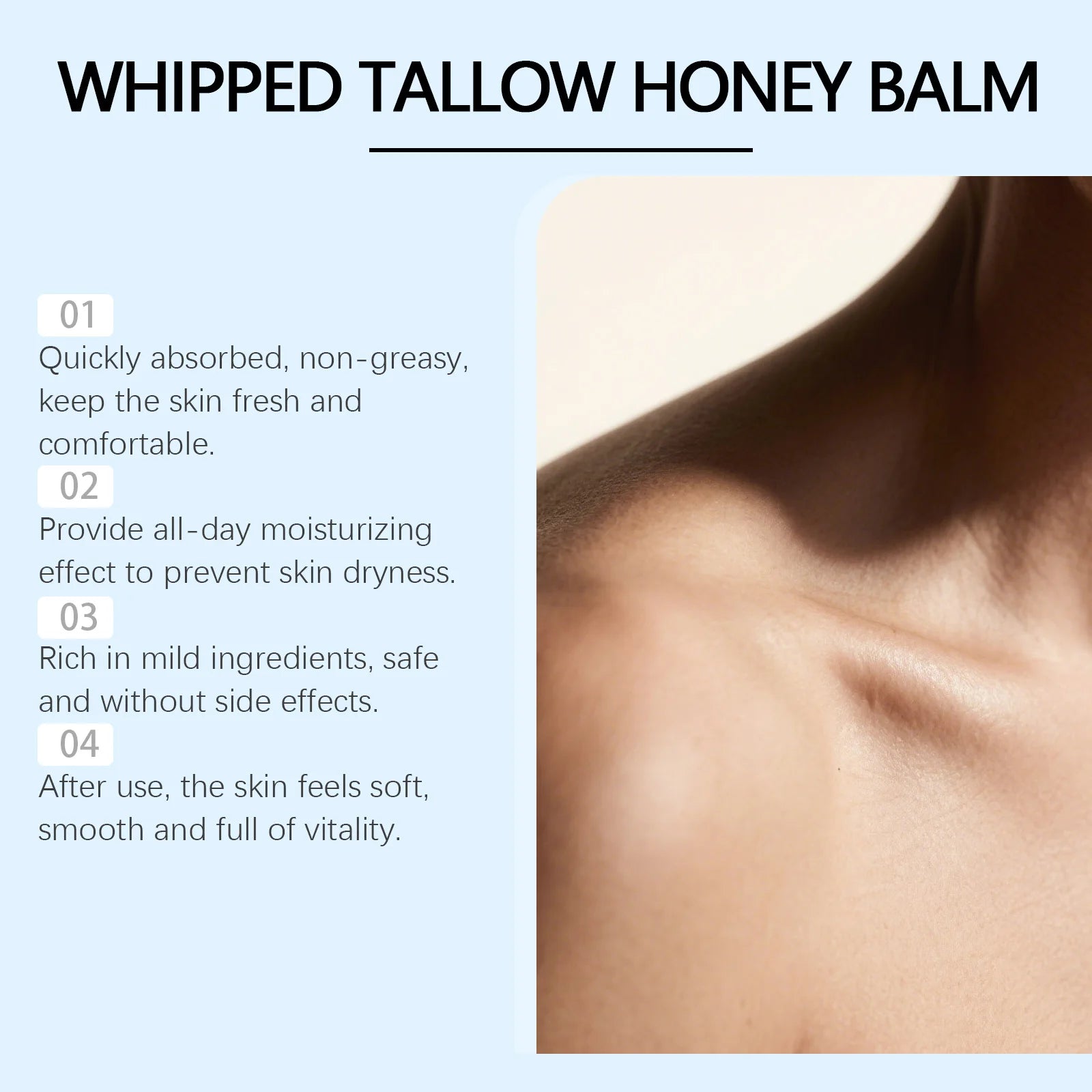 OceAura Beef Tallow & Honey Moisturizing Cream – 60g Body Moisturizing Cream Oasis Select