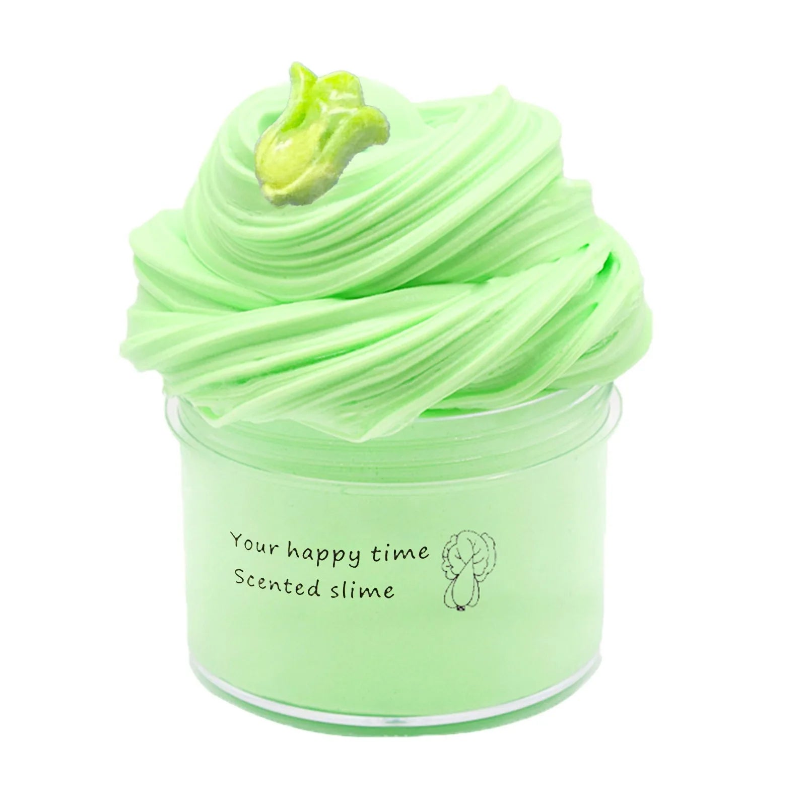 DIY Crystal Mud Cloud Slime Fruit Kit – Kids Stress Relief Toy Slime Toy Kit Oasis Select Green