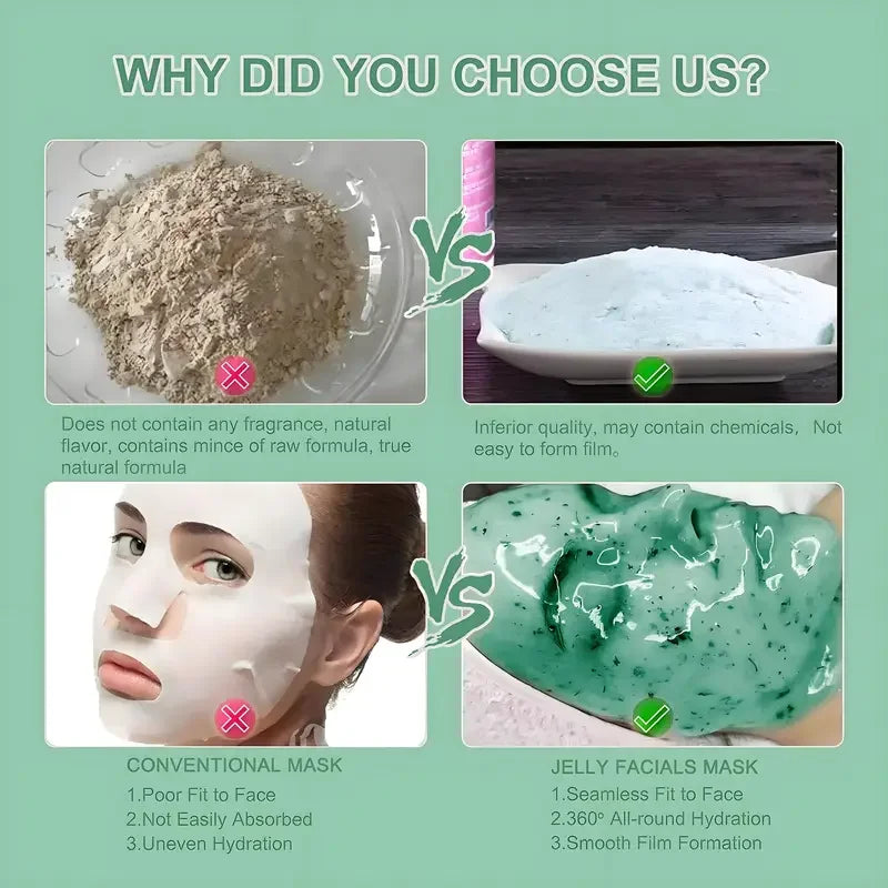 VERONNI 650g Hyaluronic Acid Jelly Mask Powder – All Skin Types Jelly Face Mask Oasis Select