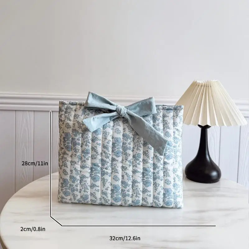 Floral Print Fabric Makeup Bag Women's Cosmetic Pouch 꽃무늬 천 메이크업 가방 Сумка женская Travel Organizer Floral Book Storage Bag Oasis Select 1Pcs