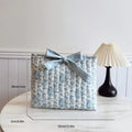 Floral Print Fabric Makeup Bag Women's Cosmetic Pouch 꽃무늬 천 메이크업 가방 Сумка женская Travel Organizer Floral Book Storage Bag Oasis Select 1Pcs