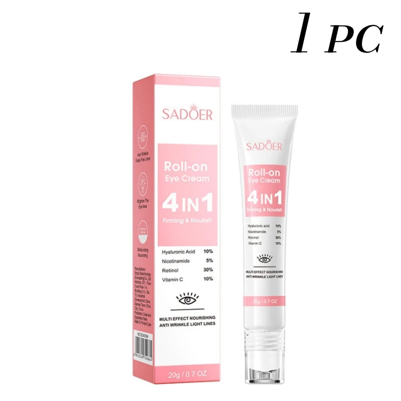 SADOER Roll-On Eye Cream 2-Pack | Niacinamide & Vitamin C