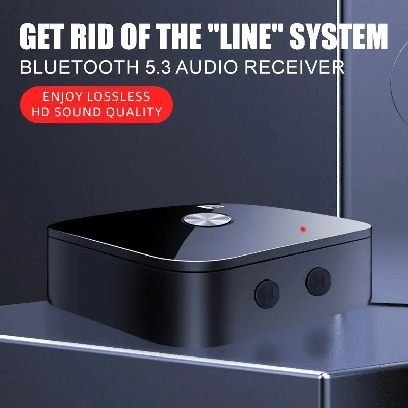 NFC Bluetooth 5.3 Audio Receiver 3.5mm AUX R/L RCA Stereo HIFI Music Wireless Adapter With Mic USB U-Disk Play Remote Control Oasis Select
