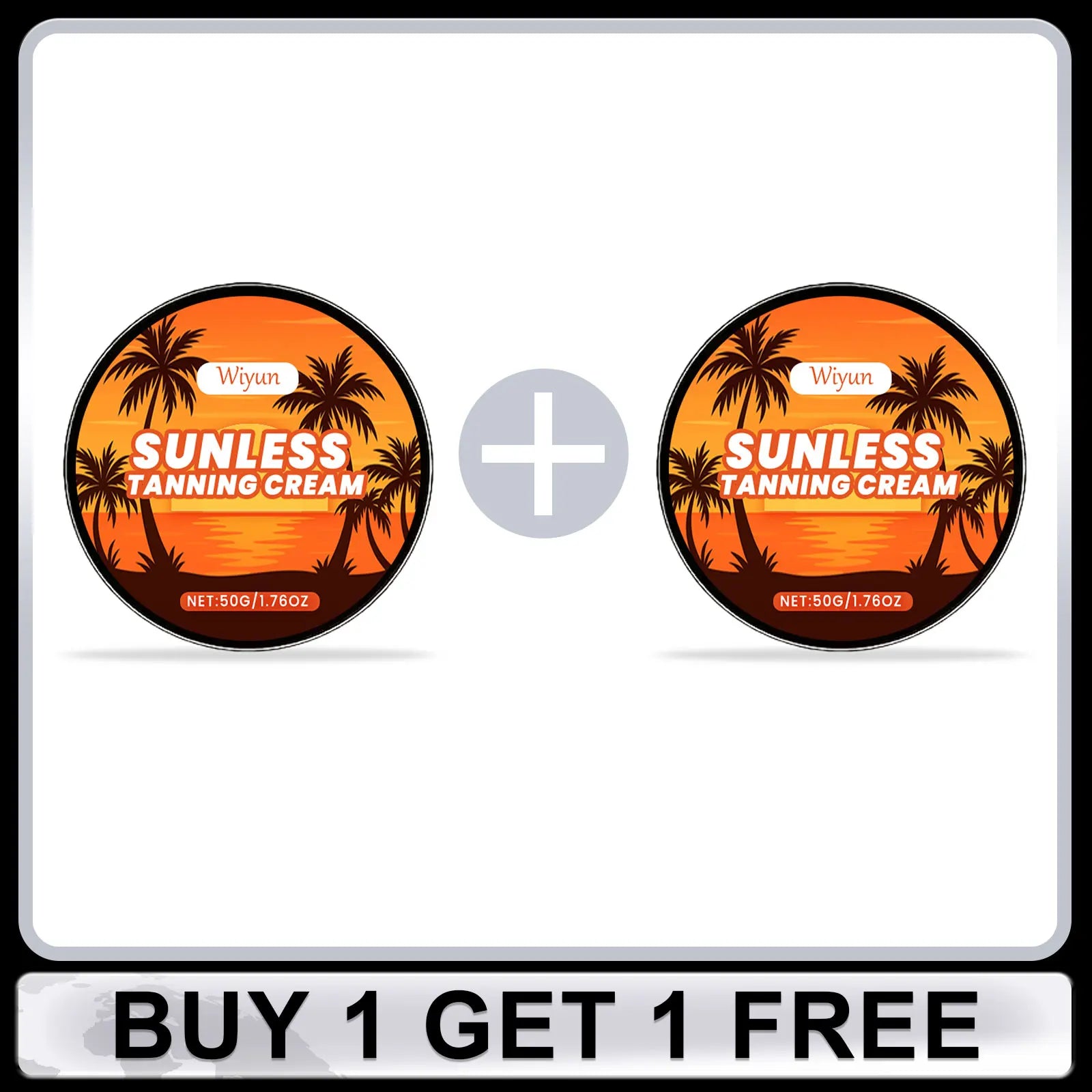 WIYUN Tanning Cream for Face Body Self Tanner Brown Tanning Accelerator Lotion Lasting Prevent Sunburn Sunless Tanning Products Oasis Select Buy 1 Get 1 Free