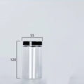 Clear Sealed Can With Lid Food Smell Odor Proof Storage Packaging Bottle Coffee Beans Seasoning Container Kitchen Accessories Oasis Select black-245ml China