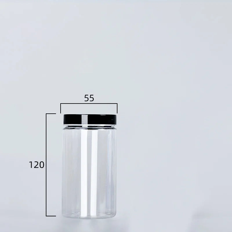Clear Sealed Can With Lid Food Smell Odor Proof Storage Packaging Bottle Coffee Beans Seasoning Container Kitchen Accessories Oasis Select black-245ml China