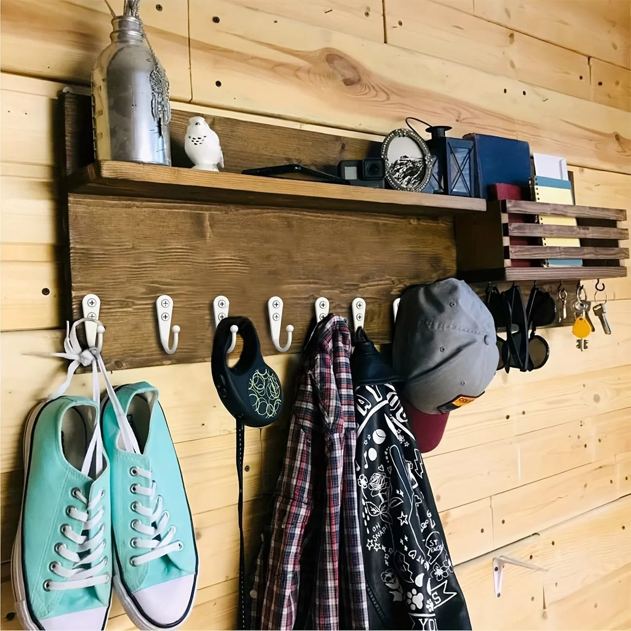 10/20/50 Set Heavy Duty Alloy Wall Hooks with Screws, Metal Coat Hook for Garden Garage Storage, Wall Mounted for Tools Hangers Oasis Select