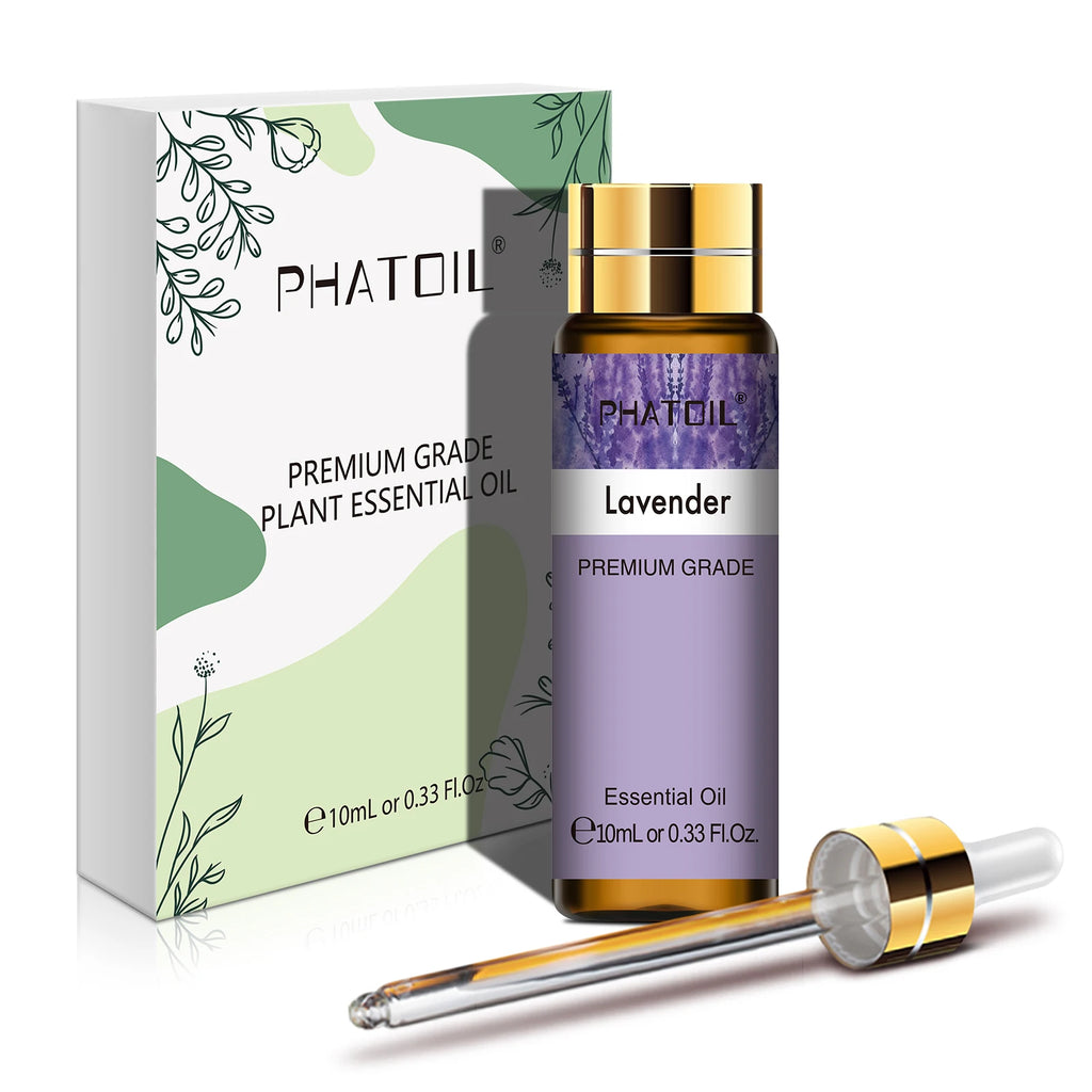 PHATOIL 10ml Pure Natural Essential Oils – Lavender, Jasmine & More