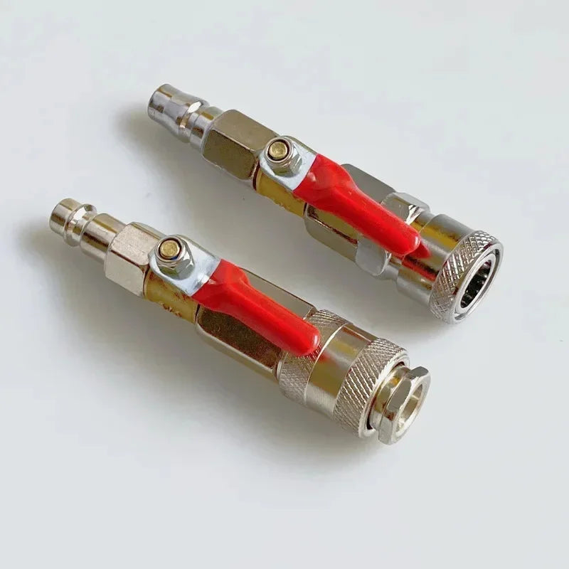 1/4 Inch Ball Valve Pneumatic Quick Connector On Off Switch No Air Leak Air Adapter for Air Control Fittings ect Oasis Select
