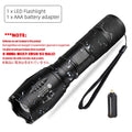 High Power Led Flashlights Camping Torch 5 Lighting Modes Aluminum Alloy Zoomable Light Waterproof Material Use 3 AAA Batteries Oasis Select R5T6 Pack list