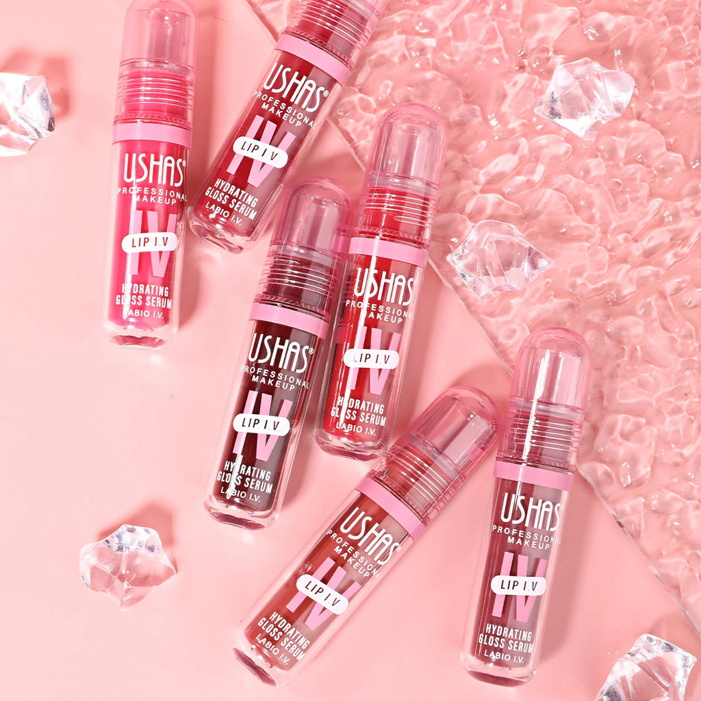 USHAS Hydrating Lip Gloss – Mirror Finish & Long-Lasting Color