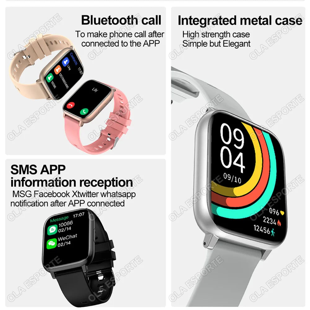 Ola Esporte 2025 Smart Watch – Bluetooth Call & Fitness Tracker