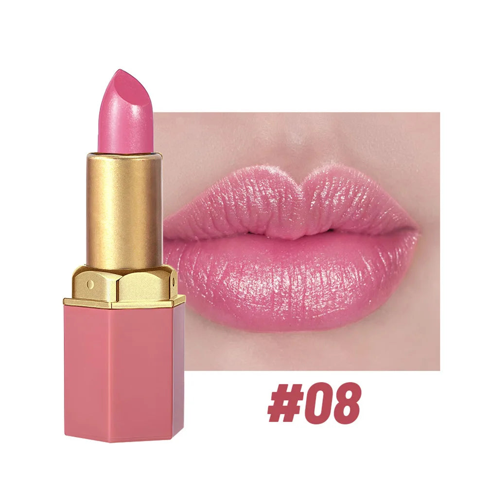 SAM SUGAR Gold Bar Glitter Lipstick – 6 Shades, Long Lasting
