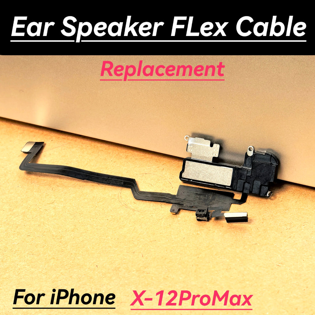 iPhone X–12 Pro Max Ear Speaker Flex Cable | Light Sensor & Mic