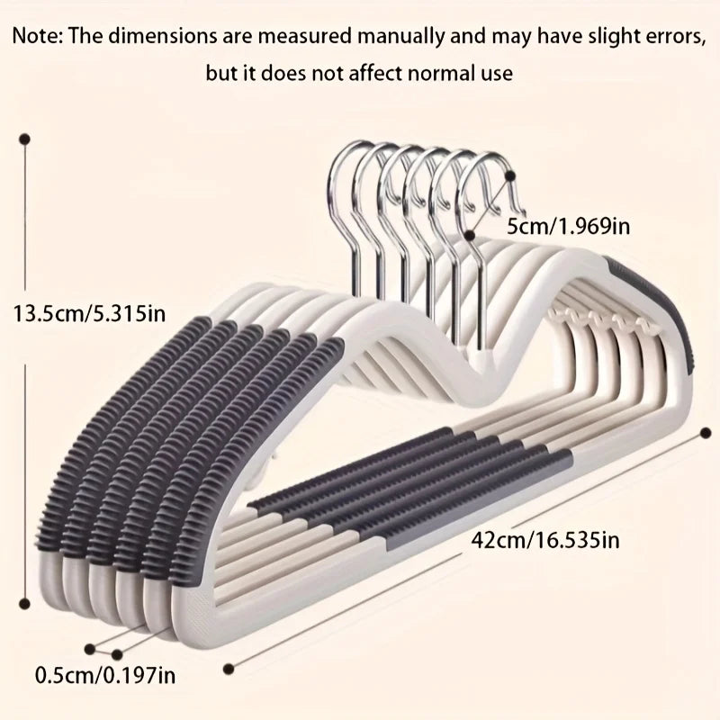 Plastic Clothes Hangers Space Saving Non Slip Short Neck Wardrobe Organizer for Home Dorm Bedroom Storage 20pcs Clothing Rack Oasis Select