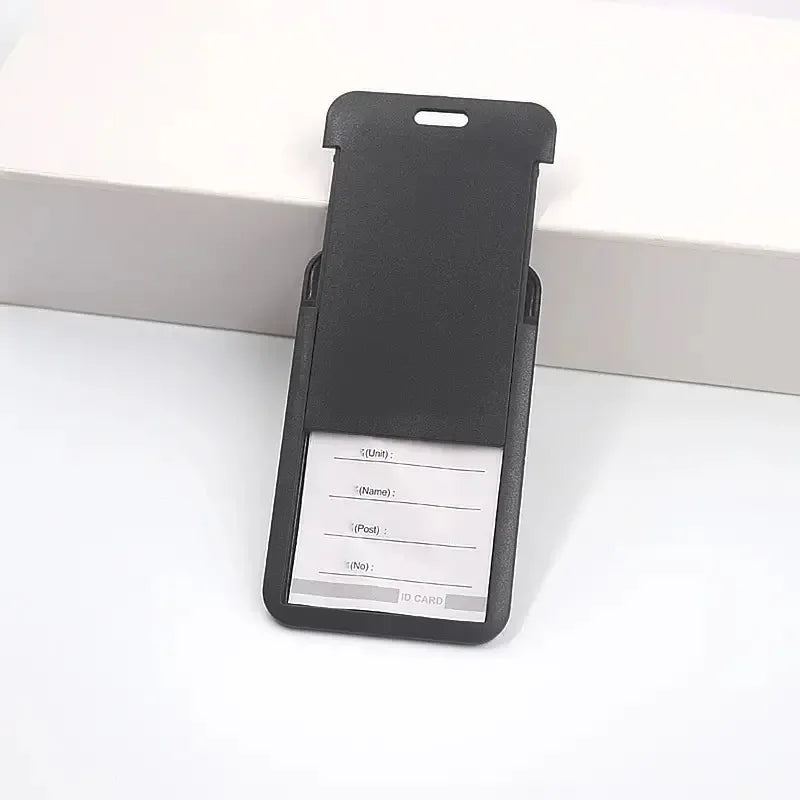 Work Permit Card Set - Rope Retractable Neck Hanging Document Card Set - Chest Tag Access Control Hard Shell Protective Set Oasis Select