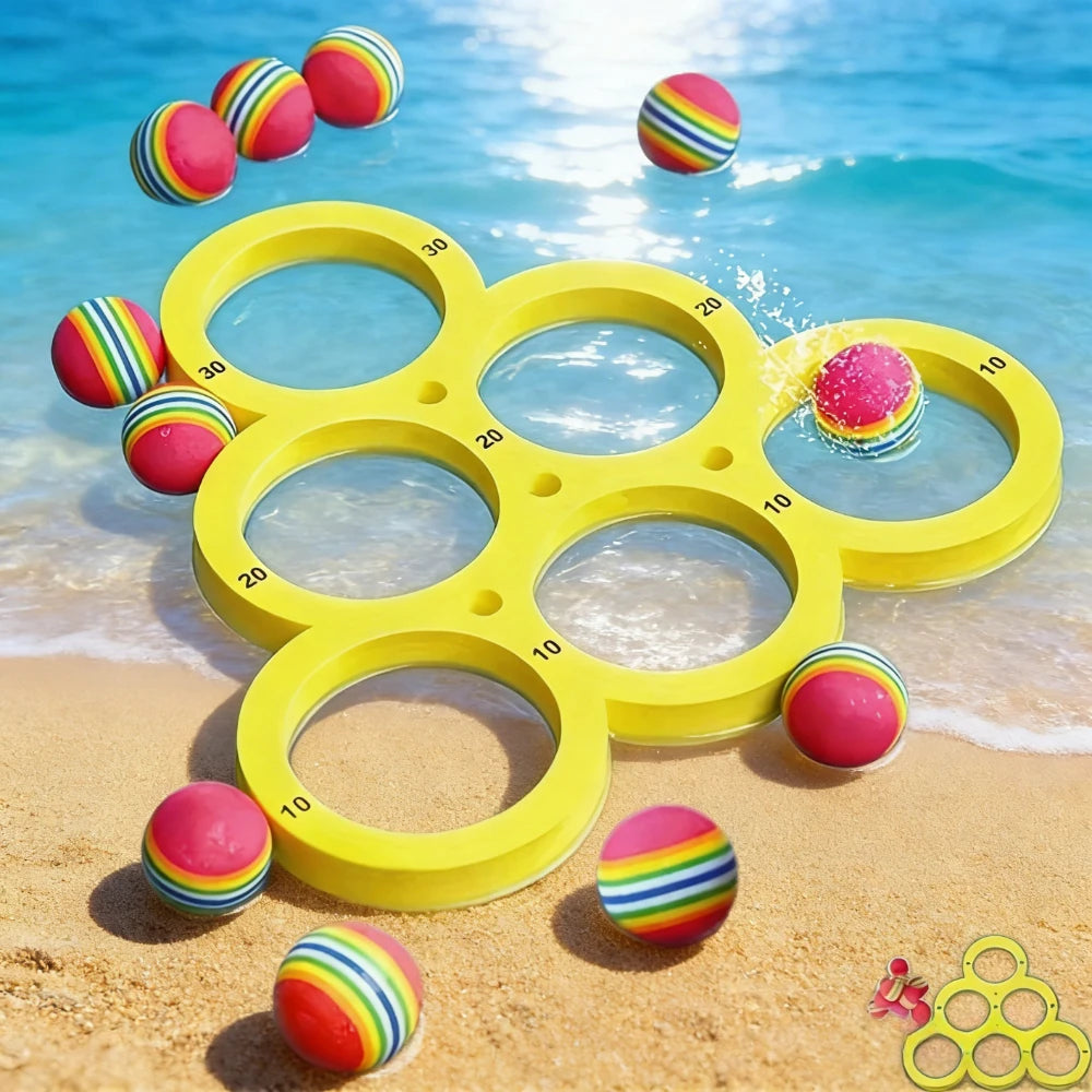 Pool Toy Fun Splash Water Sports Floating Pool Game Toy - Durable EVA Material, Random Color Ball, Perfect for Summer Fun Oasis Select