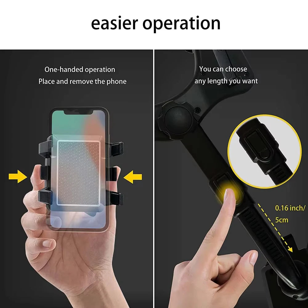 360° Rearview Mirror Car Phone Holder – Universal Mount