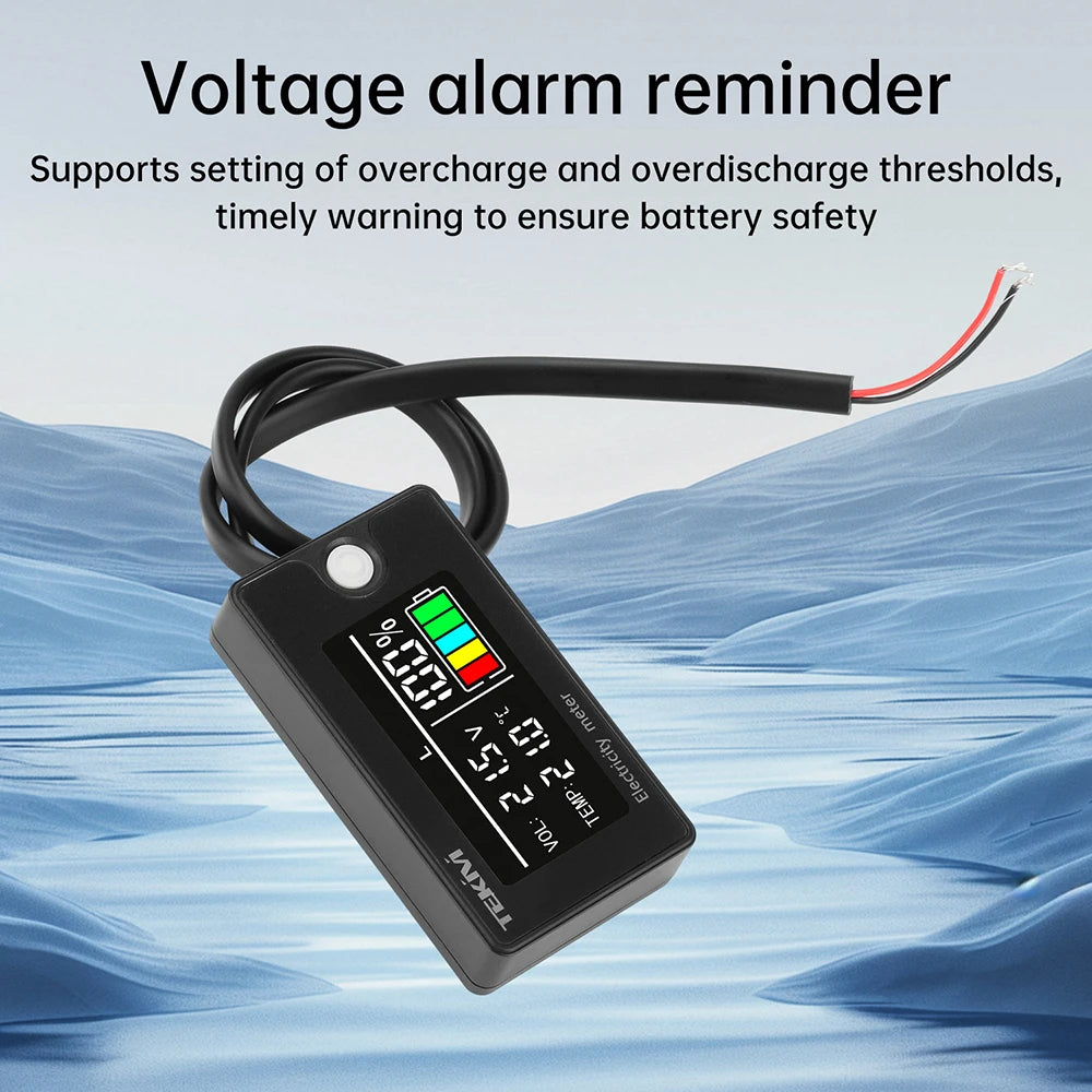 DC 8-100V High Precision LCD Digital Display Voltage and Electricity Indicator Ternary/Lithium Iron/Acid Battery Universal Oasis Select