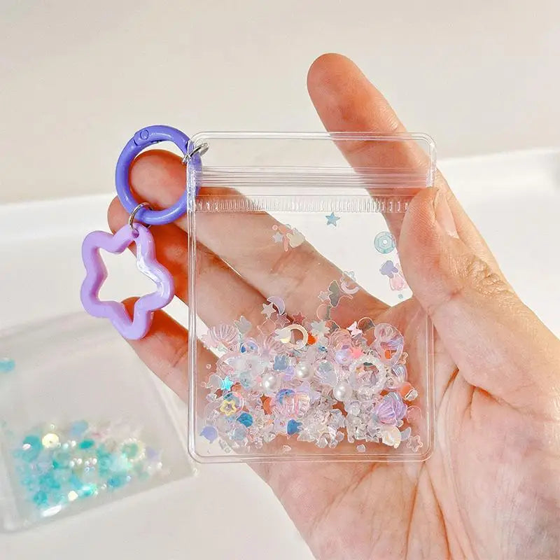 Mini Cartoon Bag Charm Pendant – Glitter Keychain Ornament Bag Charm Keychain Oasis Select Purple