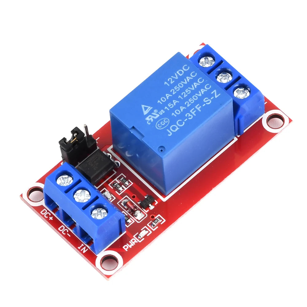 1-10Pcs 1 Channel 12V Relay Module Board Shield With Optocoupler Relay Module Support High and Low Level Trigger Oasis Select 1pcs