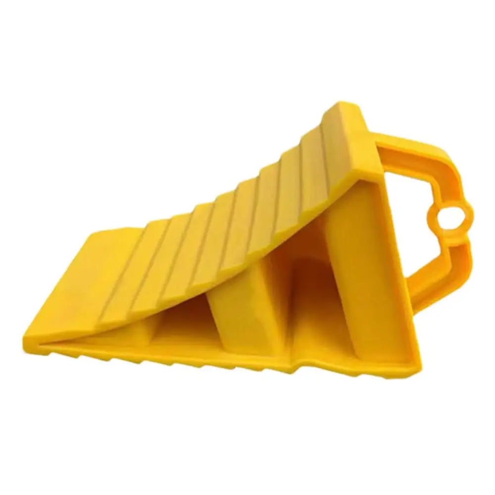Car Wheel Stopper Anti-Slip Wheel Chocks Portable Yellow Tire Chocks Wear-Resistant Tire Stopper Parking accessories for Trucks Oasis Select Yellow