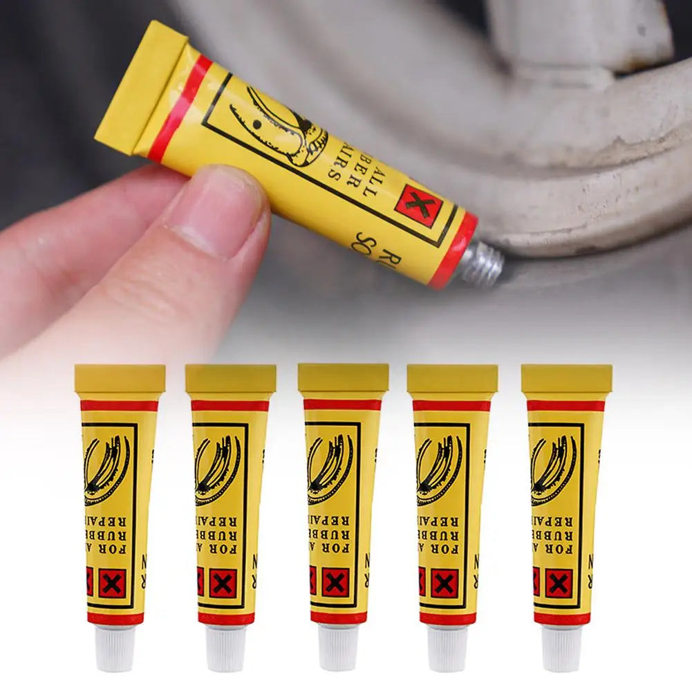 5/20pcs Car Motorcycle Bicycle Tire Repairing Glue Inner Tube Puncture Repair Glue Agent Emergency Portable Tyre Vulcanized Glue Oasis Select