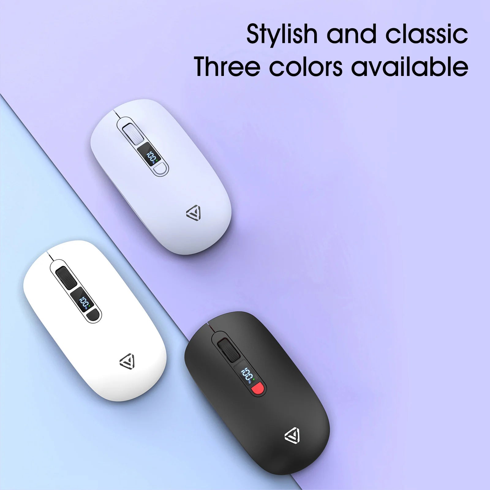 Dual Mode Wireless Mouse, 2.4G Bluetooth Silent Mouse, Rechargeable Gaming Mouse with 4 DPI, Boss Key, Type-C, for PC Laptop Mac Oasis Select