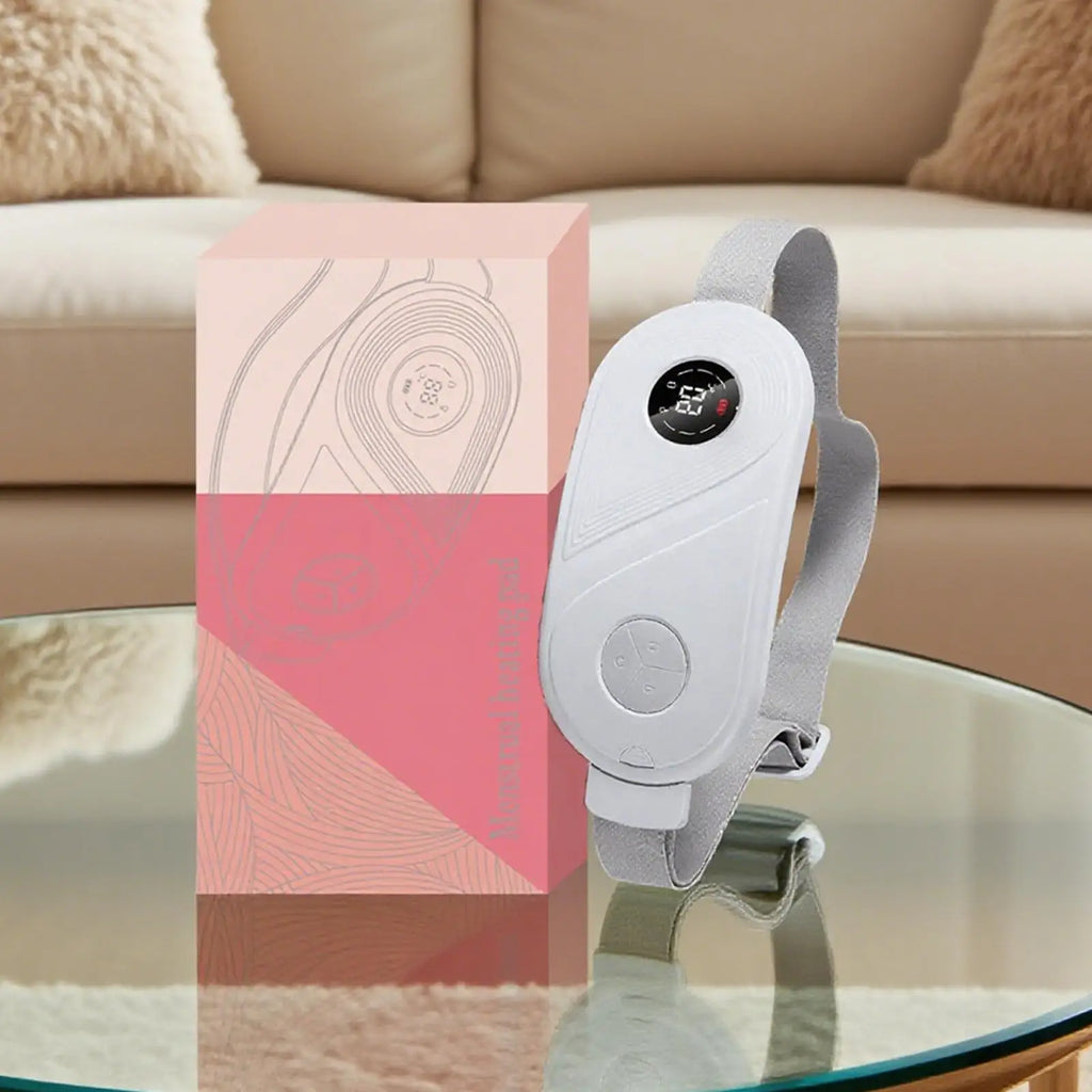 Heating Pad for Period Cramps Vibrating Heat Belt for Period Cramp Cordless Massager for Back Abdomen Waist Home Bed Office Oasis Select