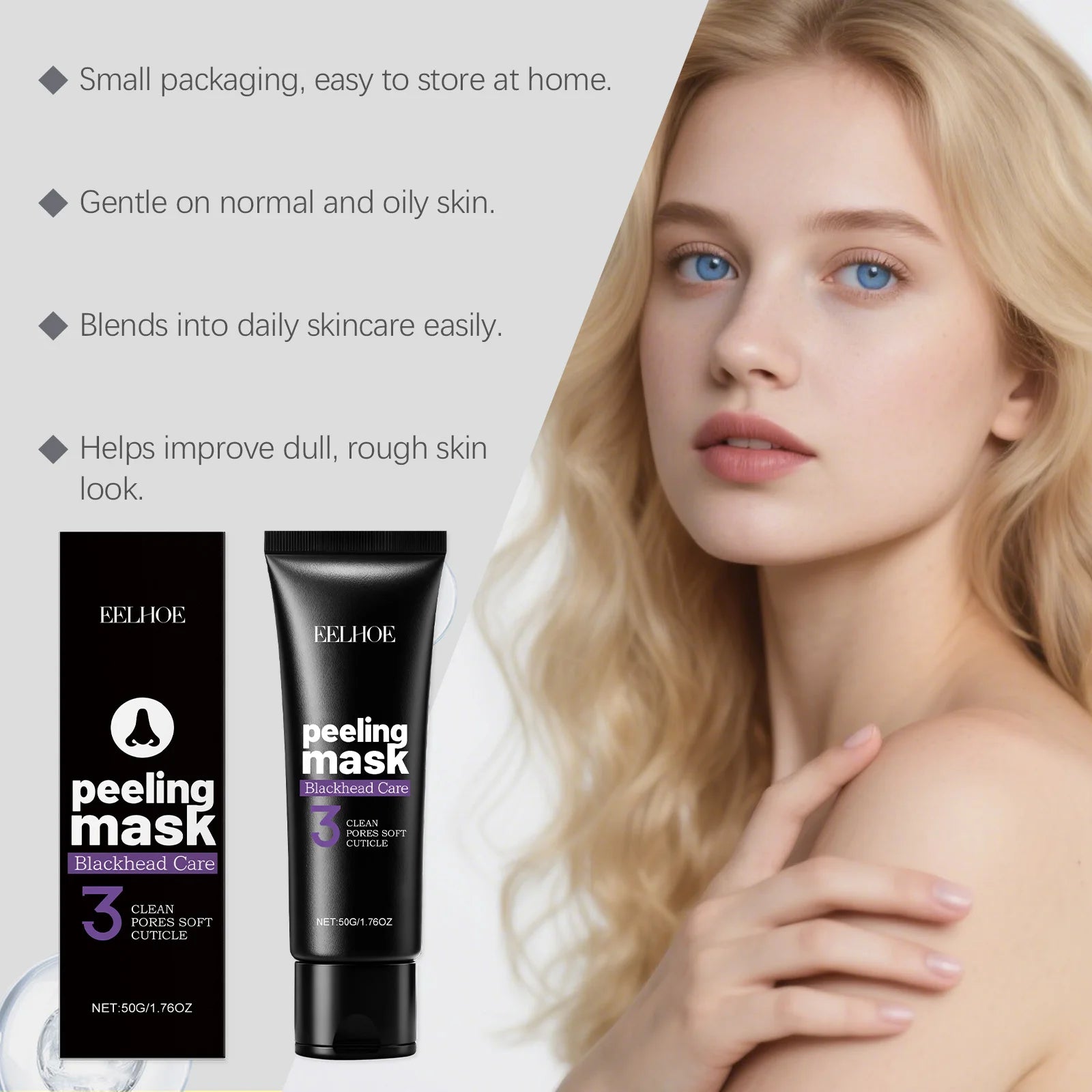 Peel-Off Mud Face Mask – Deep Pore Cleansing & Moisturizing