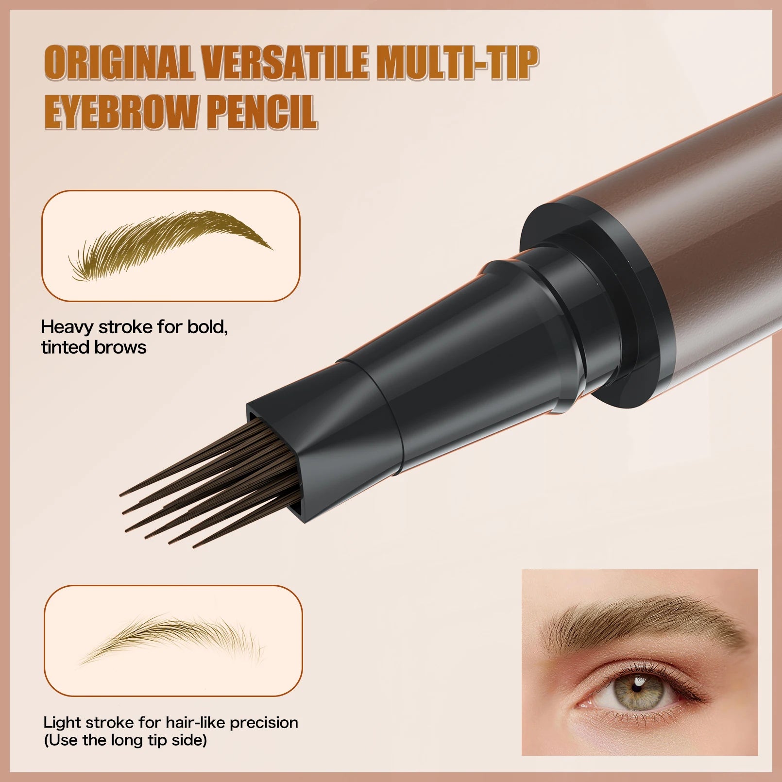 W3W Liquid Eyebrow Pen – Waterproof & Smudge-Proof | 5 Shades