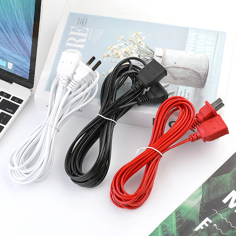 1.5/2/2.5/4.2/4/4.5/6m AC Power Cord Line With ON/OFF Switch Button Cables Wire Two-pin Plug Cable Extension Cords Adapter Oasis Select