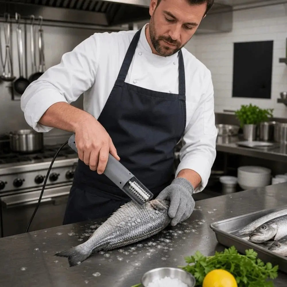 Portable Electric Fish Scaler – Anti-Splash Handheld Tool