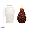 3D Pine Cone Silicone Candle Mold DIY Christmas Pinecone Aromatherapy Plaster Candle Making Mold Acorn Cone Handmade Home Decor Oasis Select Pine Cone 2