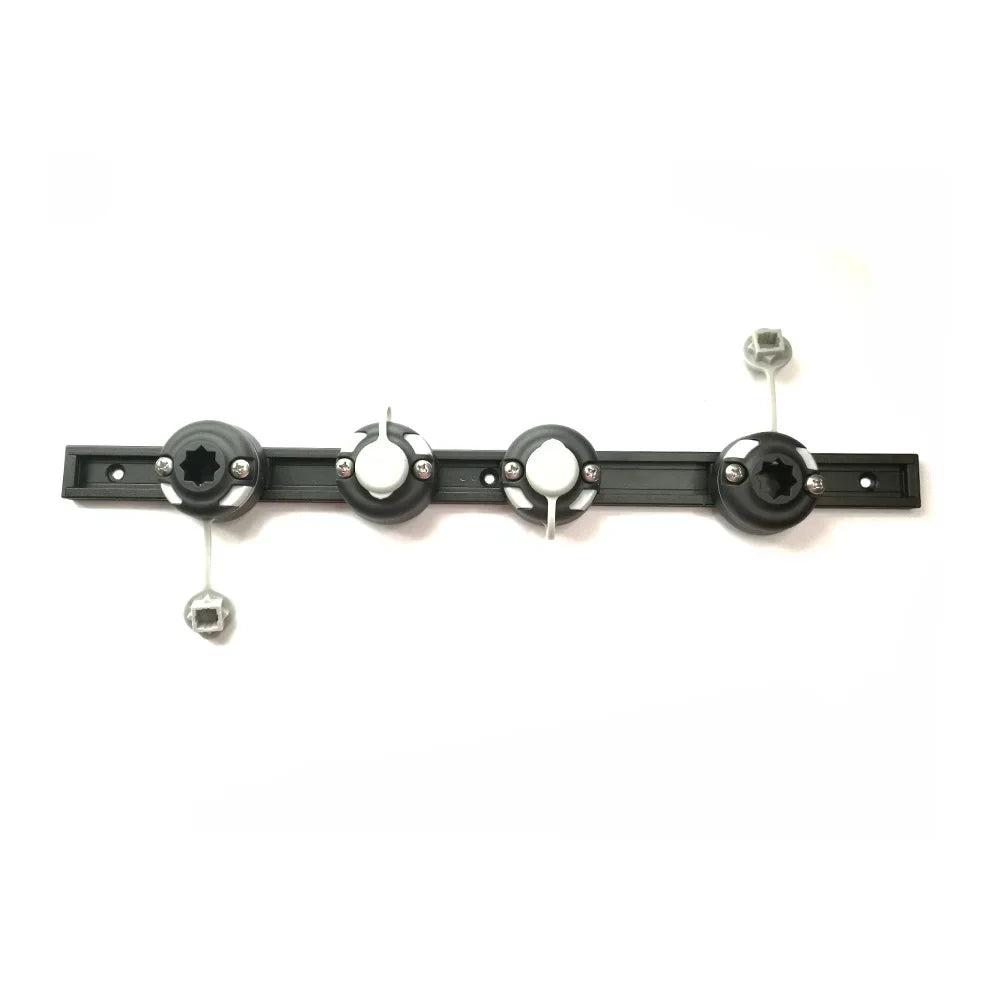 Kayak Aluminum Slide Track Rails Bracket with four Fishing Rod Holder Mounting Base DIY kayak systems Oasis Select