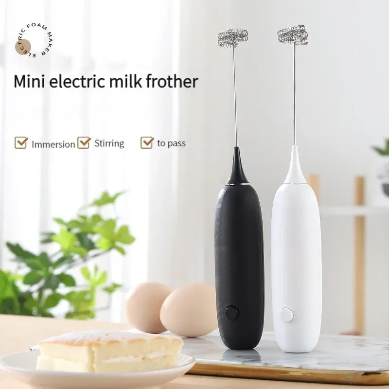 1PC Battery Model Handheld Egg Beater Froth Mixer Kitchen Automatic Coffee Milk Foaming Mixer Kitchen Whisk Tools Oasis Select