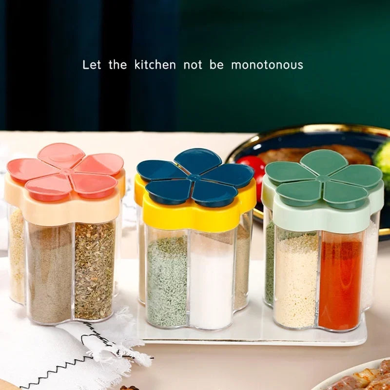 5-Compartment Spice Organizer Jar – Camping & Kitchen | CHANSUNRUN Spice Organizer Jar Oasis Select