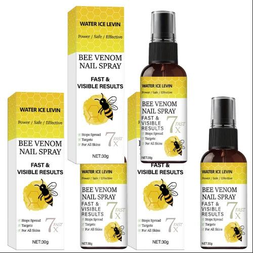 Bee Venom Nail Spray - Fast Visible Results, Stops Spread & Strengthens Nails with Hyaluronic Acid, Safe for All Skins Oasis Select BROWN 30g