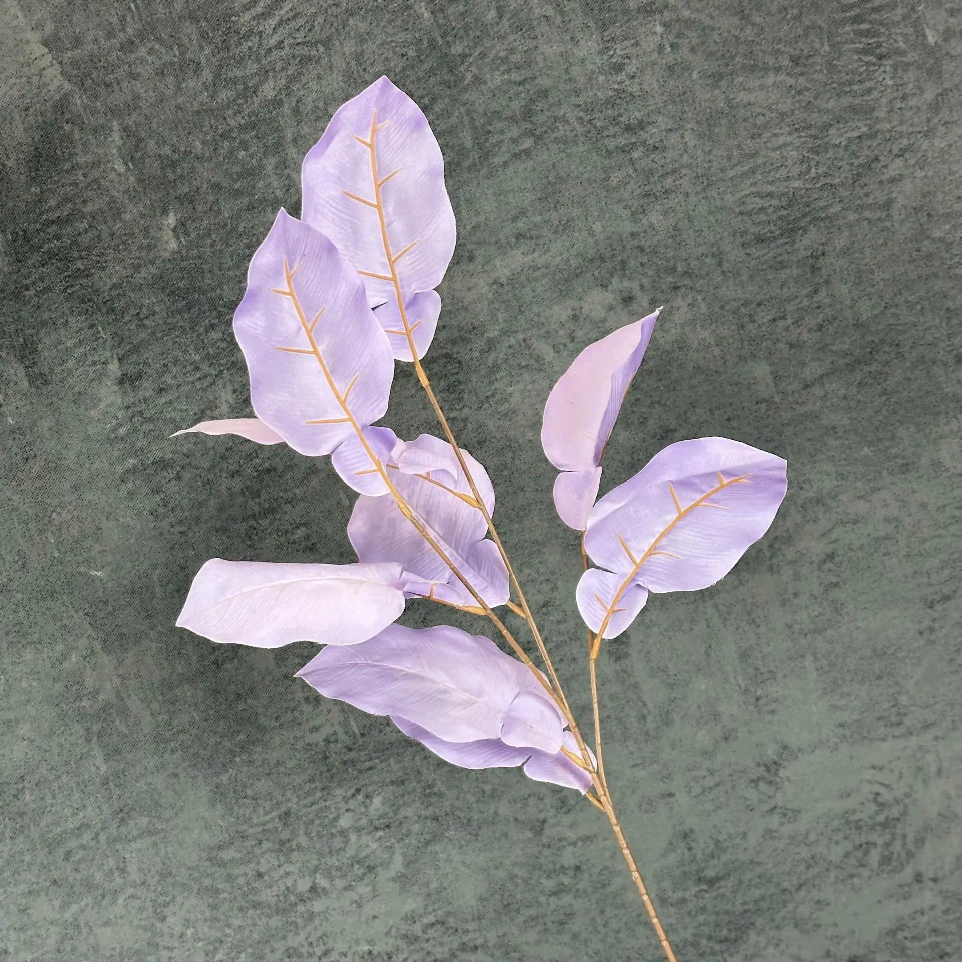 80cm Simulated Large Orange Leaf Decoration Garden Bonsai Simulated Dried Flower Wall Decoration Shooting Props Home Decoration Oasis Select YPL