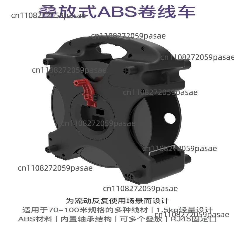 DF-100 Stacked Reel Cable Retractor – Network & Fiber Wire