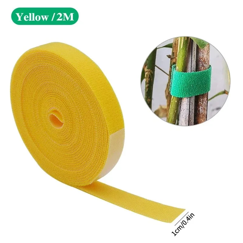 Green Garden Twine Plant Ties Nylon Plant Bandage Garden Hook Loop Bamboo Cane Wrap Support Garden Accessories Oasis Select 1pc 1 One size fits all