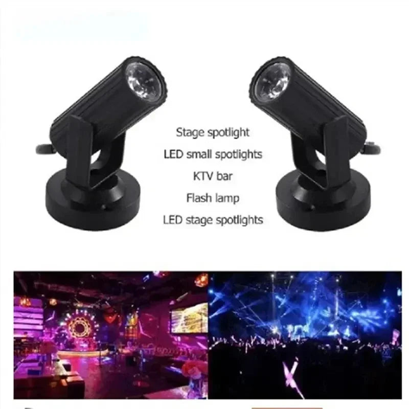 RGB LED Stage Spotlight 1W 360° Party Disco Flash Light LED Stage Spotlight Oasis Select