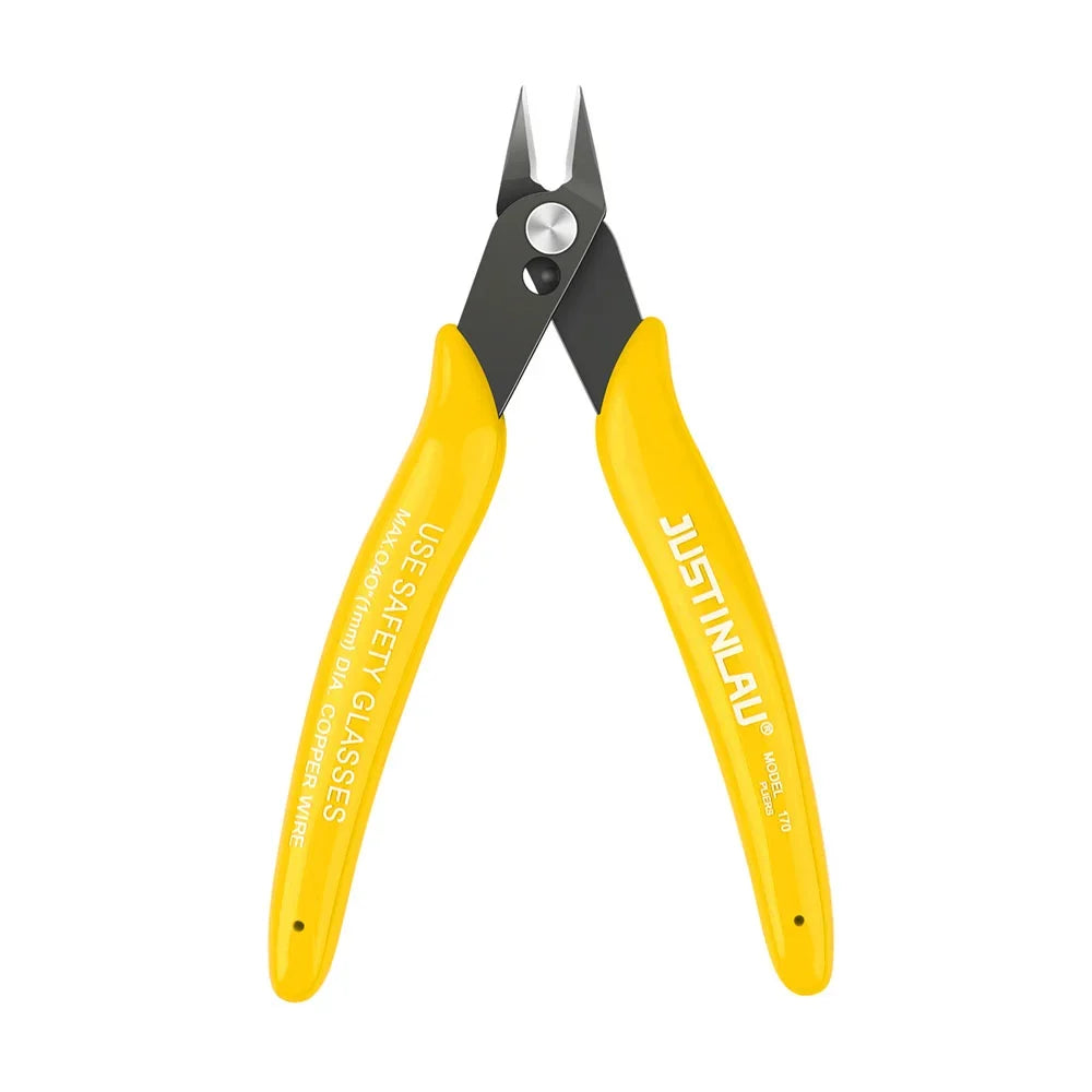 1Pc Universal Pliers Multi Functional Tool Electrical Wire Cable Cutters Cutting Side Snips Flush Carbon Steel Nipper Hand Tools Oasis Select YELLOW